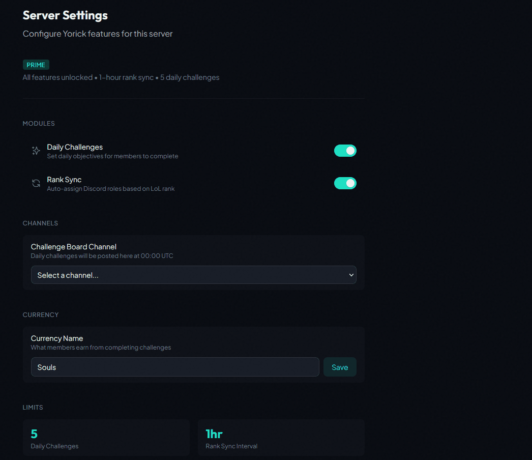 Web dashboard demonstration